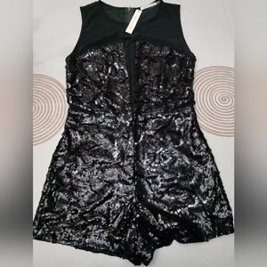 Mustard Seed, black dress short, It has sequins style, NEW